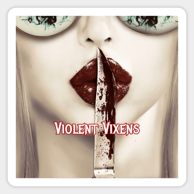 Violent Vixens Badge Sticker by Stygian Dance